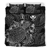 Polynesian Bedding Set - Hawaii Duvet Cover Set Black Color Black - Polynesian Pride