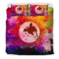 Polynesian Bedding Set Papua New Guinea Duvet Cover Set Bright Style Red - Polynesian Pride