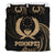 Polynesian Bedding Set - Pohnpei Micronesia Duvet Cover Set Gold Tribal Wave - Polynesian Pride