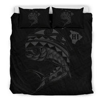 Hawaii Polynesian Mahi - Mahi Common Dolphinfish Bedding Set - Grey - Polynesian Pride