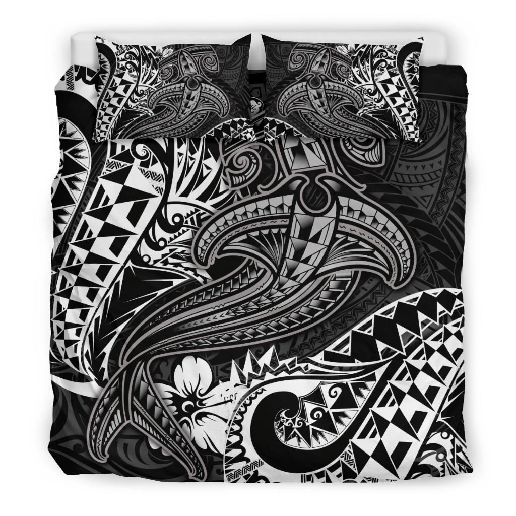 Polynesian Bedding Set - White Shark Polynesian Tattoo - Polynesian Pride