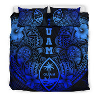 Polynesian Bedding Set - Guam Duvet Cover Sets - Blue Turtle Homeland - Polynesian Pride