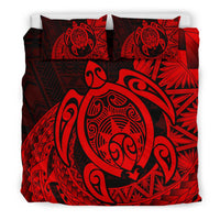 Hawaii Bedding Set - Hawaii Polynesian Turtle Bedding Set - Daria Style Red - Polynesian Pride