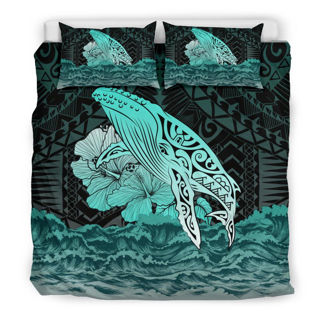 Hawaii Hibiscus Wale Polynesian Bedding Set - Polynesian Pride