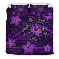 Hawaii Mix Polynesian Turtle Plumeria Bedding Set - AH - Nick Style - Purple - Polynesian Pride