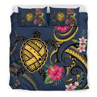 Hawaii Polynesian Turtle Hibiscus Plumeria Bedding Set - Nane Style - Polynesian Pride