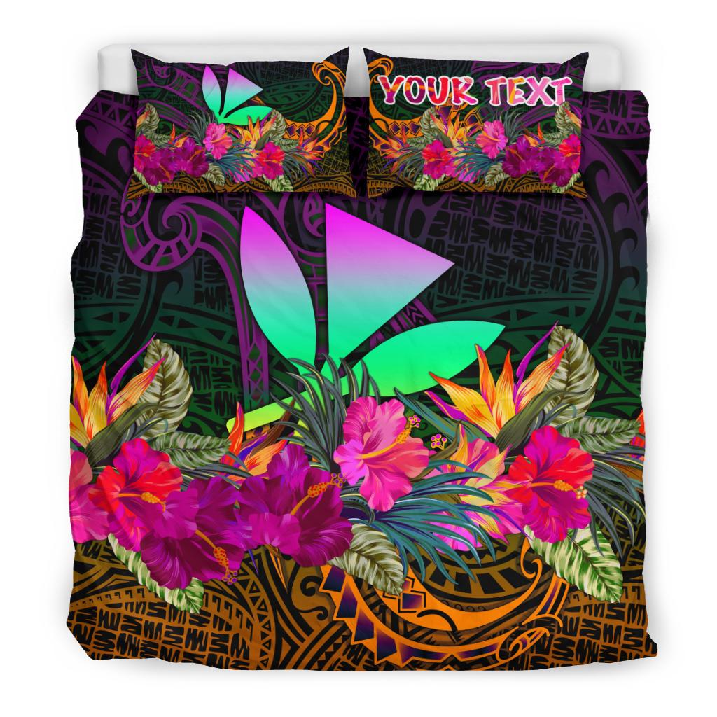 Polynesian Hawaii Personalised Kanaka Maoli Bedding Set - Summer Hibiscus - Polynesian Pride