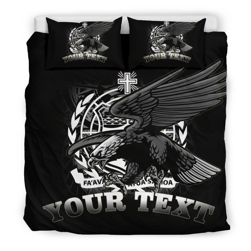 Samoa Polynesian Custom Personalised Bedding Set - Samoa Eagle - Polynesian Pride