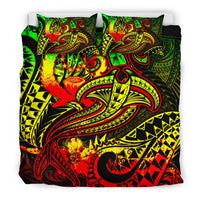 Pohnpei Bedding Set - Reggae Shark Polynesian Tattoo - Polynesian Pride
