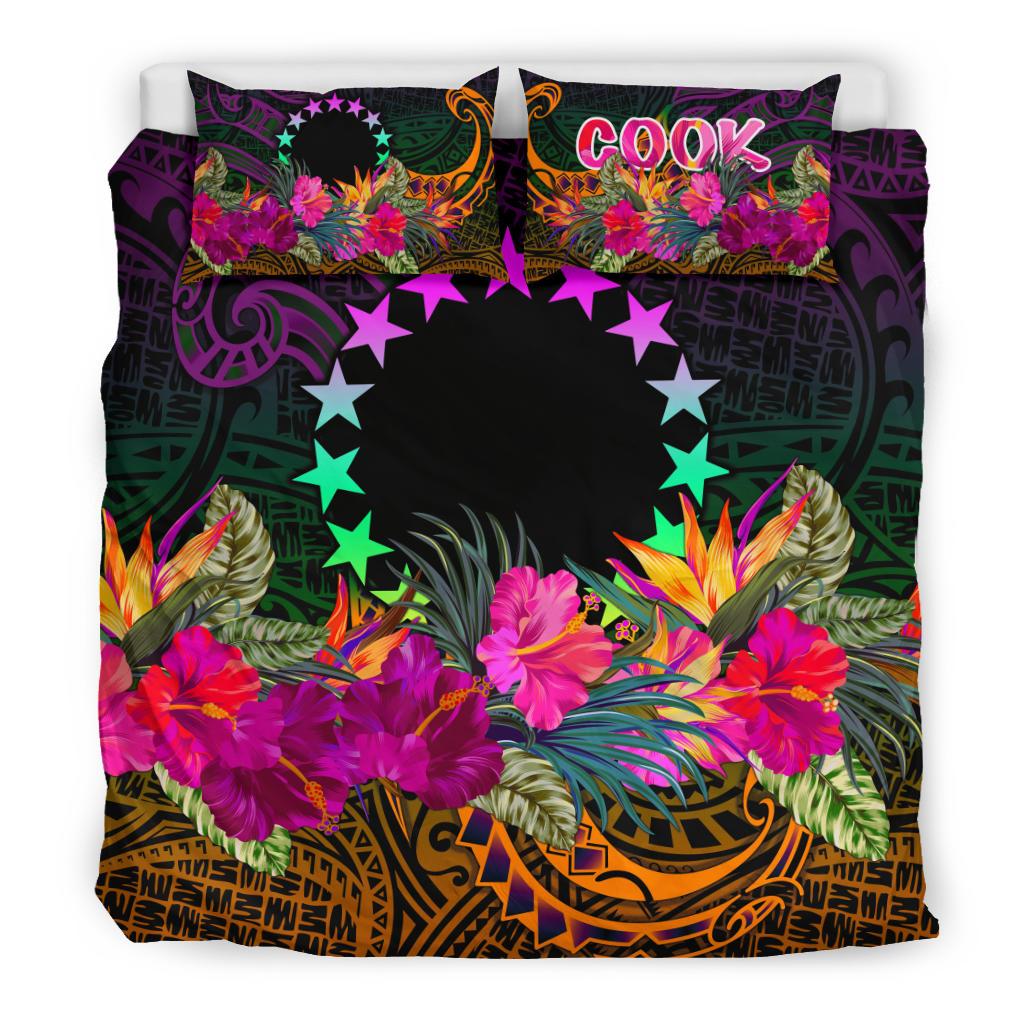 Cook Islands Polynesian Bedding Set - Summer Hibiscus - Polynesian Pride