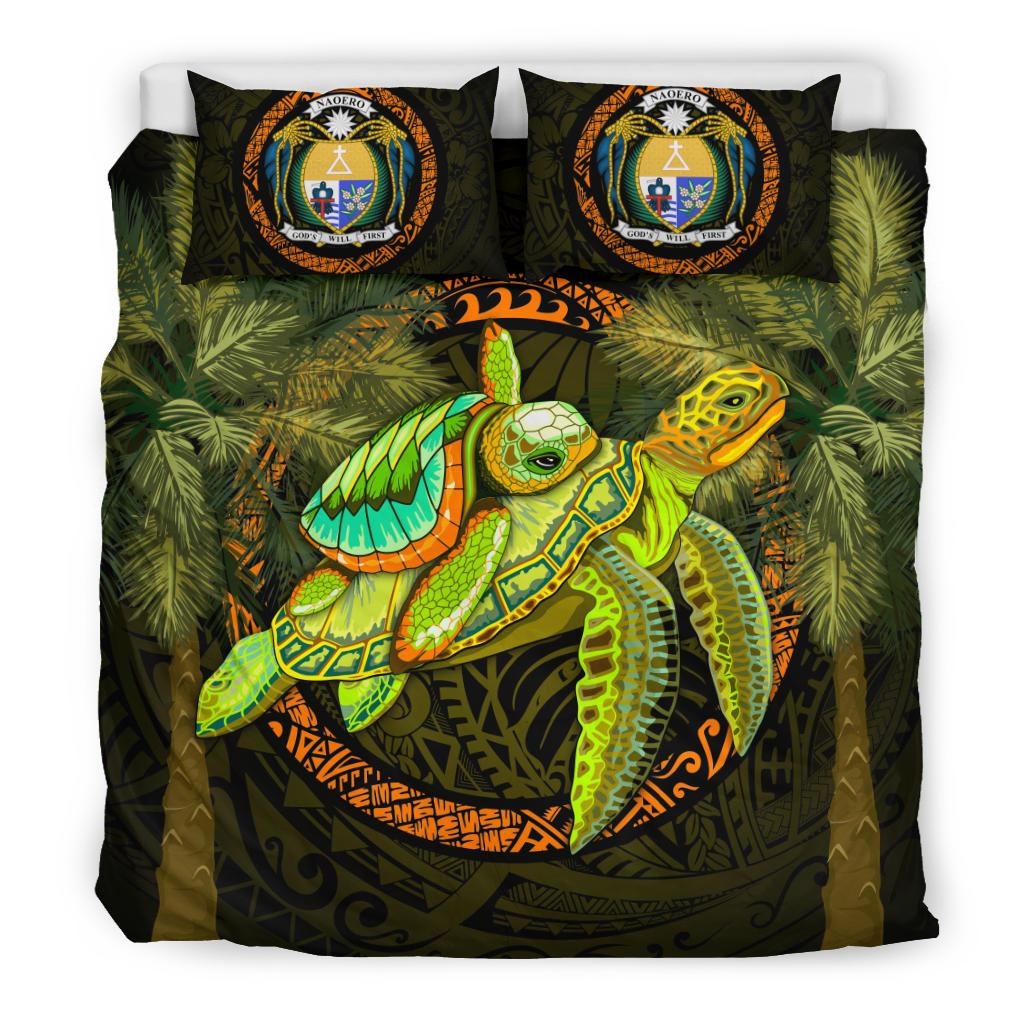 Nauru Bedding Set - Polynesian Turtle Palm Tree - Polynesian Pride