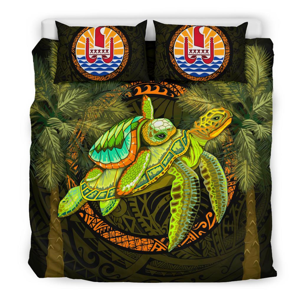 Tahiti Bedding Set - Polynesian Turtle Palm Tree - Polynesian Pride