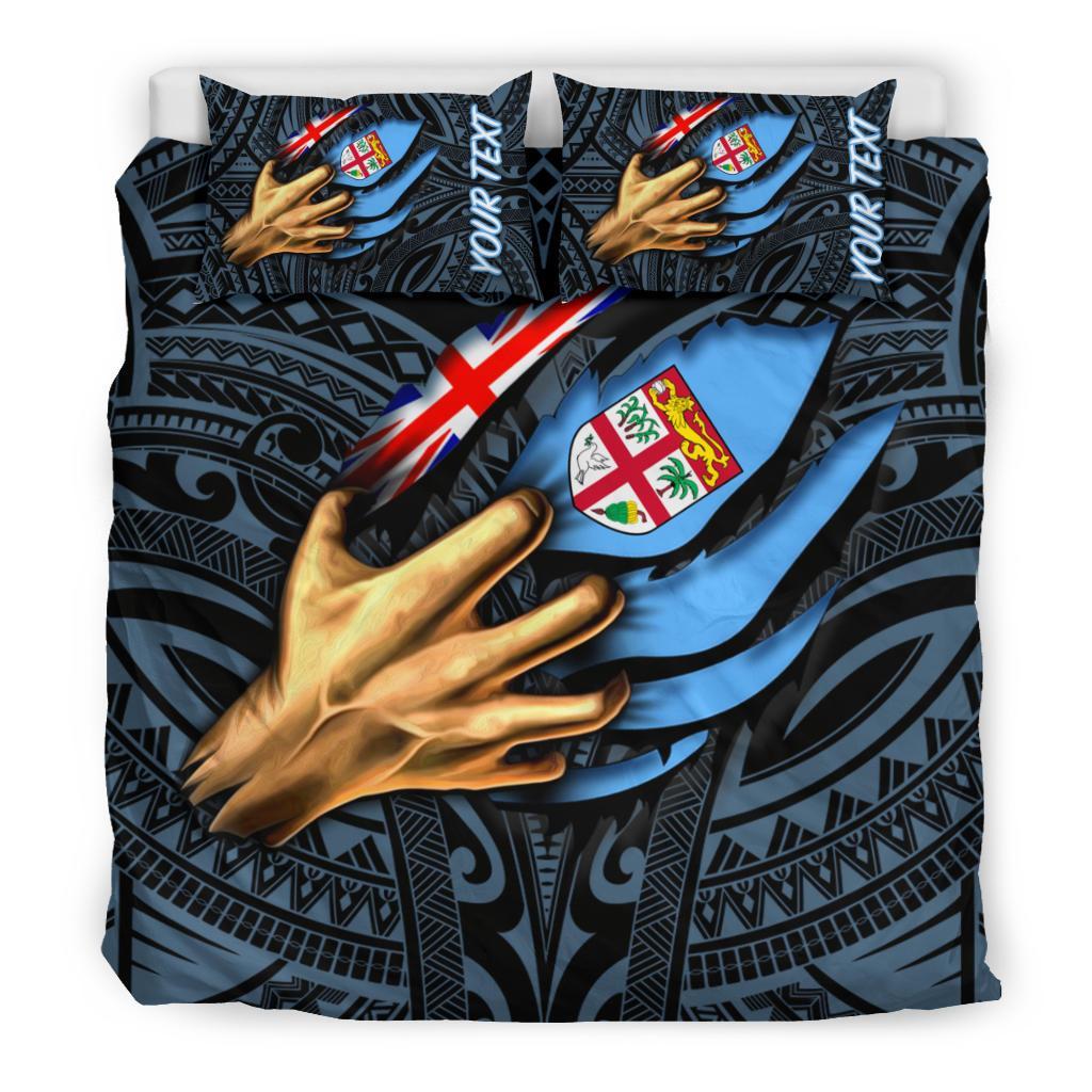 Fiji Personalised Bedding Set - Fiji In Me (Blue) - Polynesian Pride