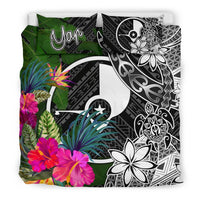 Yap Bedding Set - Turtle Plumeria Banana Leaf - Polynesian Pride