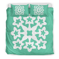 Hawaiian Bedding Set Royal Pattern - Seafoarm - A1 Style - Polynesian Pride