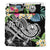 Tahiti Polynesian Bedding Set - Summer Plumeria (Black) - Polynesian Pride