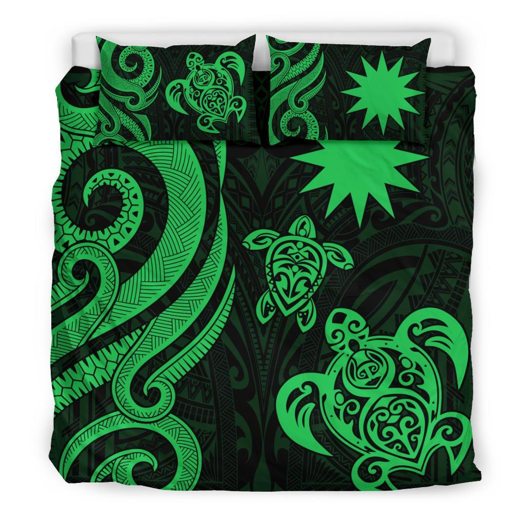 Nauru Bedding Set - Green Tentacle Turtle - Polynesian Pride