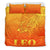 Sun In Leo Zodiac Bedding Set Polynesian Tattoo Simple - Orange - Polynesian Pride