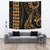 Hawaii Kakau Blue Polynesian Tribal Tapestry Wall Tapestry 150cm*150cm Blue - Polynesian Pride
