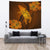 Hawaii Whale Swim Poly Tapestry Wall Tapestry Gold - Polynesian Pride
