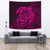 Hawaii Turtle Kanaka Map Hibiscus Poly Tapestry - Pink Wall Tapestry 150cm*150cm Pink - Polynesian Pride