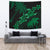 Hawaii Turtle Plumeria Coconut Tree Polynesian Tapestry - Turquoise Wall Tapestry 150cm*150cm Green - Polynesian Pride