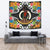 Vanuatu Tapestrys - Custom Personalised Tropical Flowers Style Wall Tapestry - Vanuatu Large 104" x 88" Black - Polynesian Pride