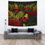 Samoa Tapestry - Turtle Hibiscus Pattern Reggae Wall Tapestry Large 104" x 88" Reggae - Polynesian Pride