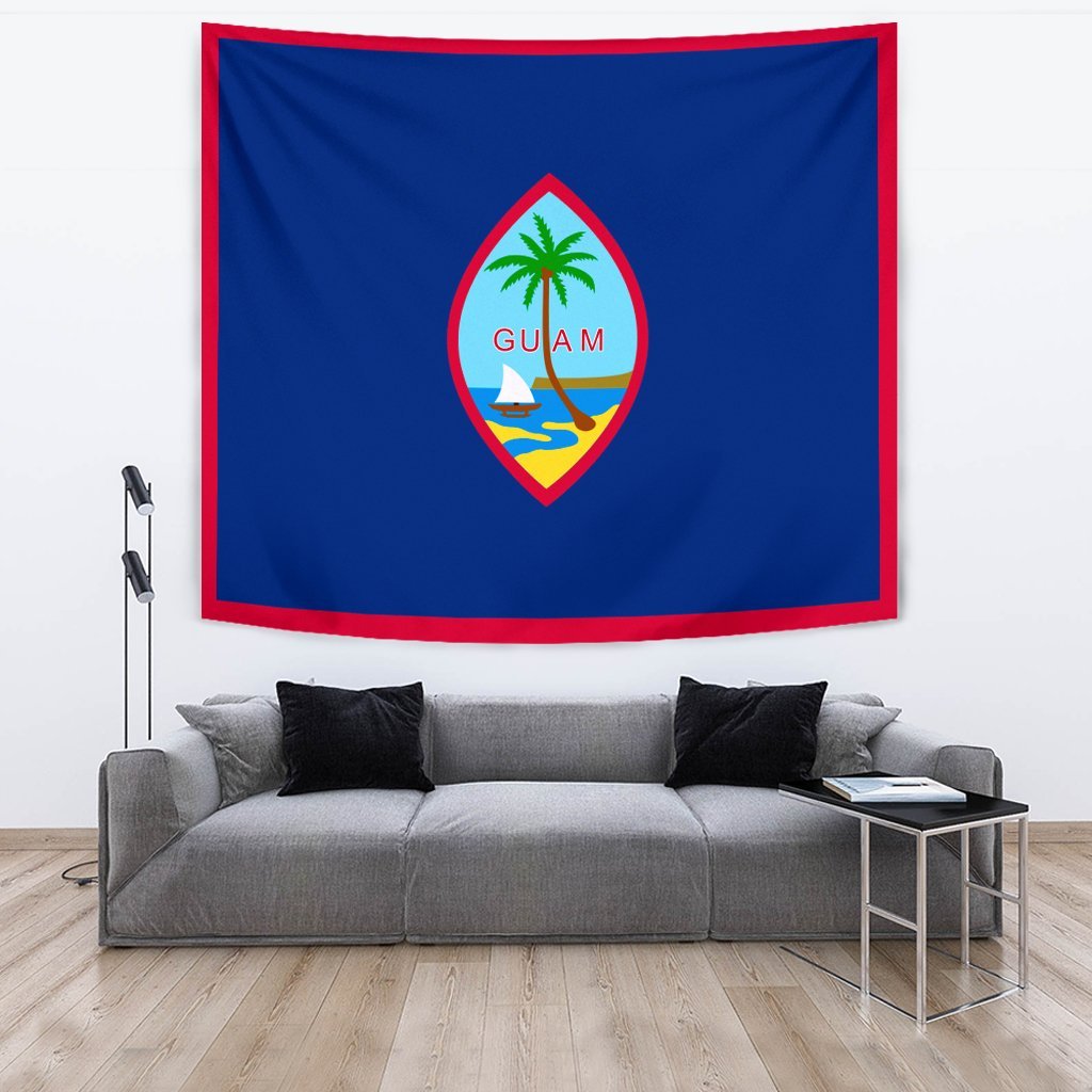 Guam Tapestry - Kanaka Maoli Flag Style One Style Flag color - Polynesian Pride