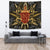 Hawaii Turtle Polynesian Tropical Gold Tapestry - Alone Style - AH Wall Tapestry Gold - Polynesian Pride