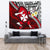 Dab Trend Style Rugby Tapestry Wallis and Futuna Wall Tapestry - Wallis and Futuna Large 104" x 88" Red - Polynesian Pride