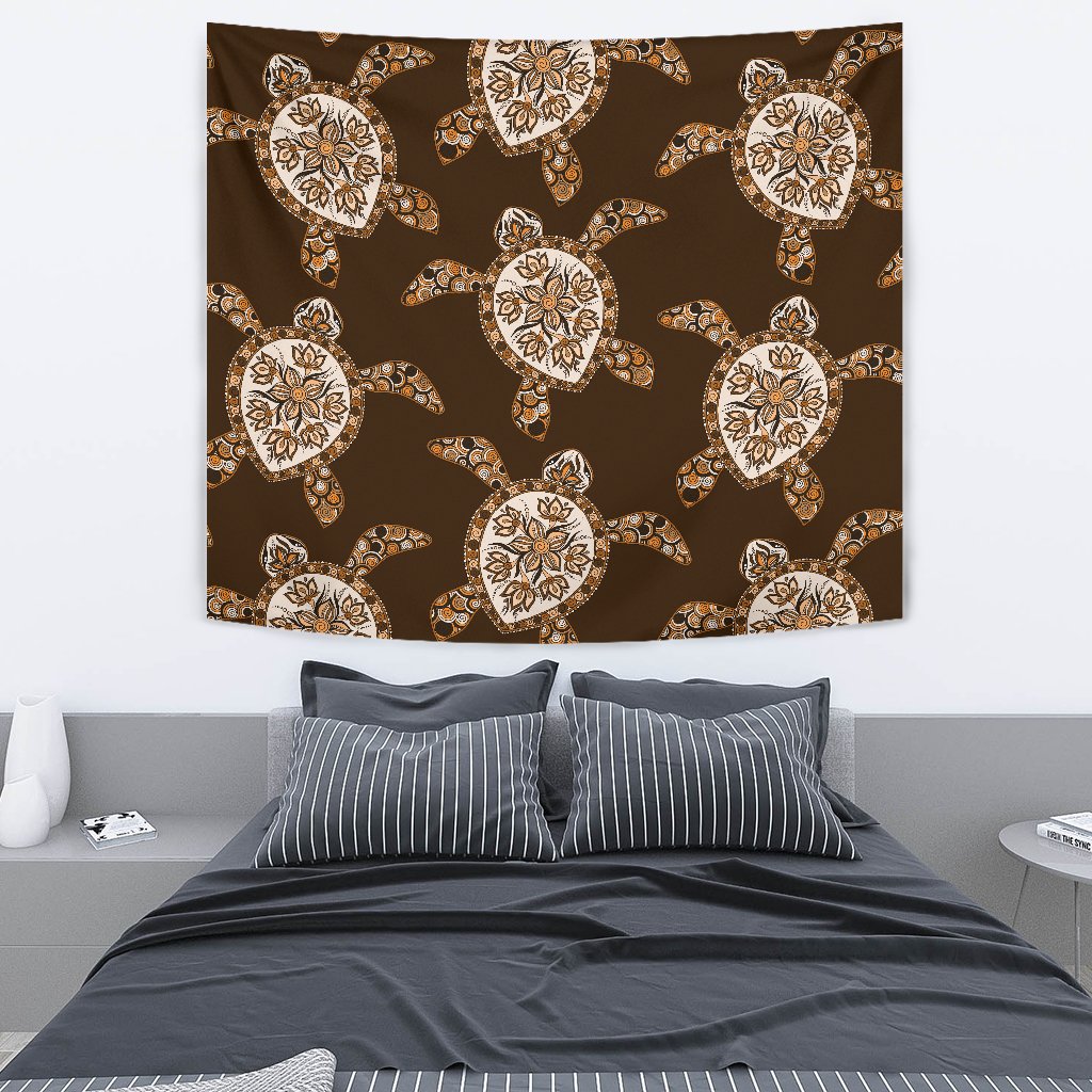 Turtle Plumeria Grown Tapestry - Polynesian Pride