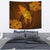 Hawaii Whale Swim Poly Tapestry Wall Tapestry 130cm*150cm Gold - Polynesian Pride