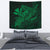 Hula Girl Hibiscus Kanaka Poly Tapestry - Green Wall Tapestry 130cm*150cm Green - Polynesian Pride