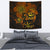 Hawaii Turtle Ohana Hibiscus Poly Tapestry - Yellow Wall Tapestry 130cm*150cm Yellow - Polynesian Pride