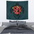 Hawaii Turtle Hibiscus Polynesian Tapestry Wall Tapestry Medium 80" x 68" Green - Polynesian Pride