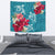 Hawaii Turtle Hibiscus Plumeria Blue Polynesian - Tapestry AH Wall Tapestry 130cm*150cm Blue - Polynesian Pride