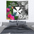 Wallis And Futuna Tapestry - Turtle Plumeria Banana Leaf - Polynesian Pride