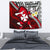 Dab Trend Style Rugby Tapestry Wallis and Futuna Wall Tapestry - Wallis and Futuna Medium 80" x 68" Red - Polynesian Pride
