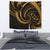 New Zealand Maori Mangopare Tapestry Polynesian - Gold Wall Tapestry Medium 80" x 68" Gold - Polynesian Pride