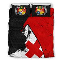 Tonga Duvet Cover Set - Special Grunge Flag - Polynesian Pride