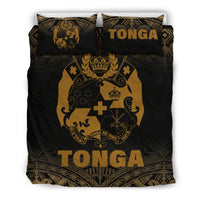 Tonga Duvet Cover Set - Gold Fog Style - Polynesian Pride