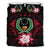 Pohnpei Duvet Cover Set - Pohnpei Flag & Red Hibiscus - Polynesian Pride