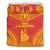 New Caledonia Flag Polynesian Chief Duvet Cover Set Red - Polynesian Pride