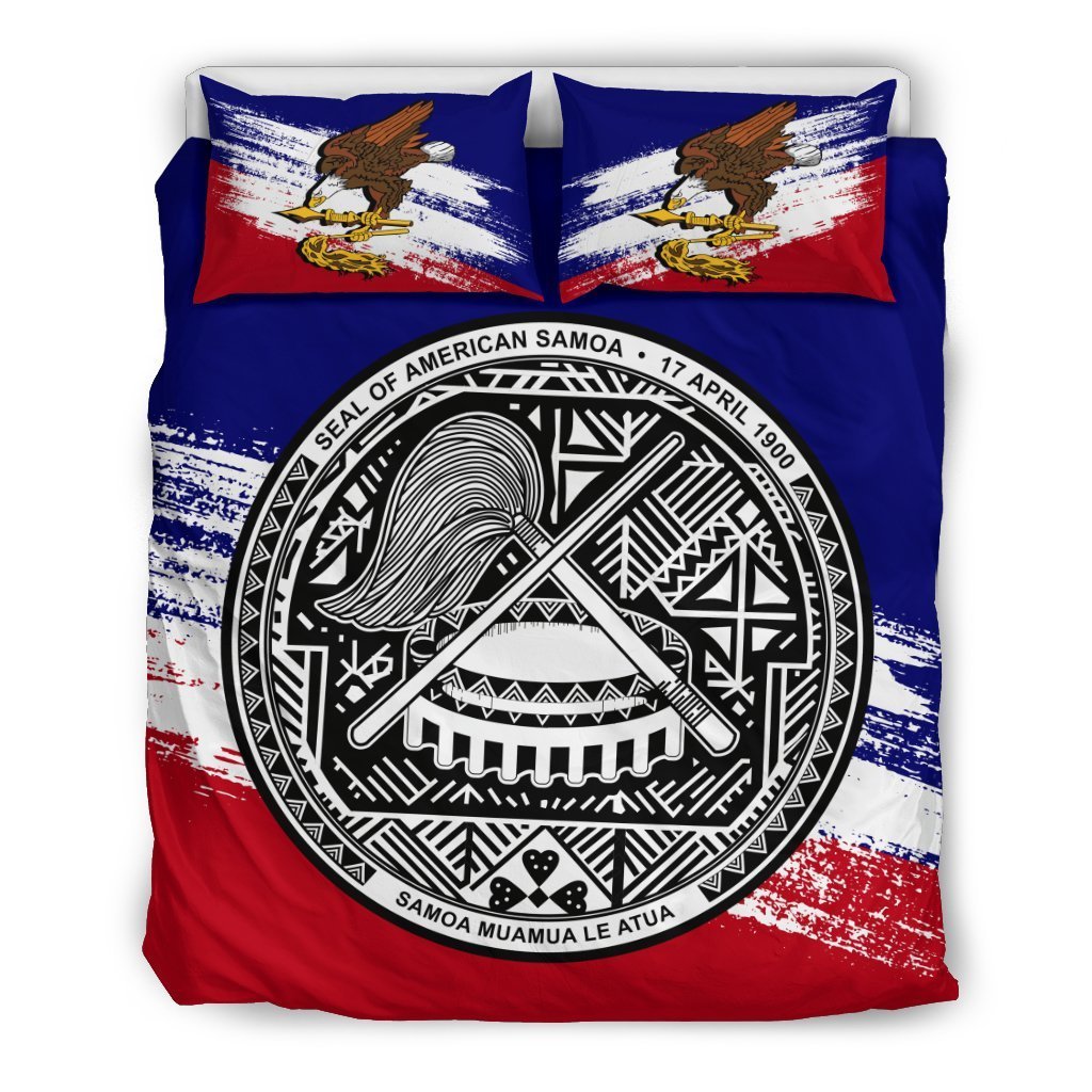 American Samoa Duvet Cover Set - American Samoa Seal Premium (Duvet Covers) - Polynesian Pride