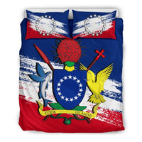 Cook Islands Duvet Cover Set - Cook Islands Coat Of Arms Premium (Duvet Covers) - Polynesian Pride