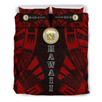 Hawaii Duvet Cover Set - Polynesian Tattoo Red - Polynesian Pride