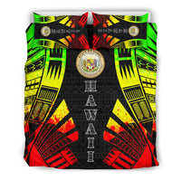 Hawaii Duvet Cover Set - Polynesian Tattoo Reggae - Polynesian Pride