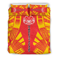 Marquesas Islands Duvet Cover Set - Polynesian Tattoo Flag - Polynesian Pride