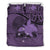 Papua New Guinea Duvet Cover Set - Papua New Guinea Flag & Coat Of Arms Purple - Polynesian Pride